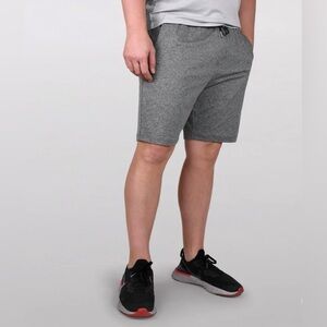 Game Time Grey Athletic Knit Shorts